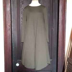 Zenana Outfitters Army Green Midi Dress